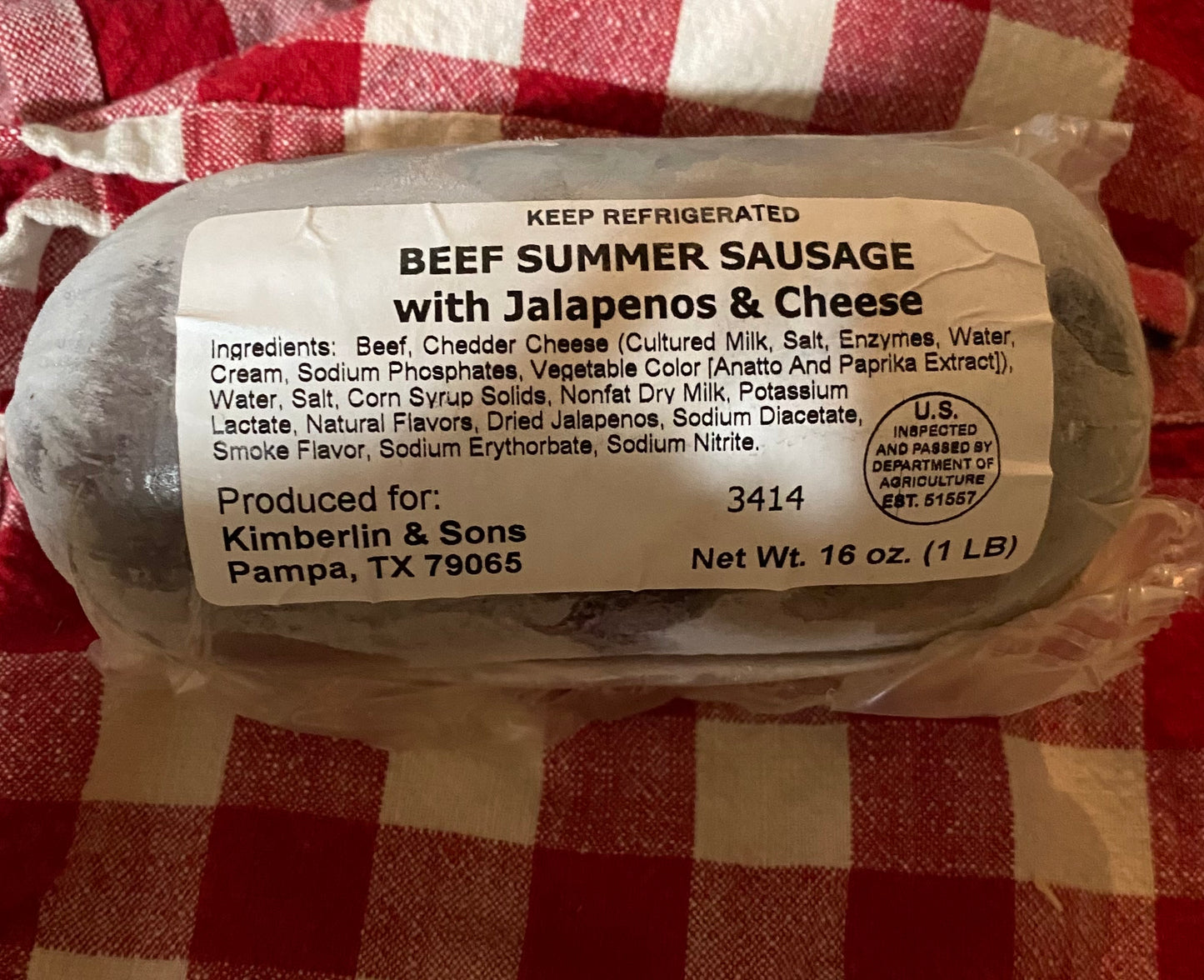 Summer Sausage Jalapeño & Cheddar Cheese